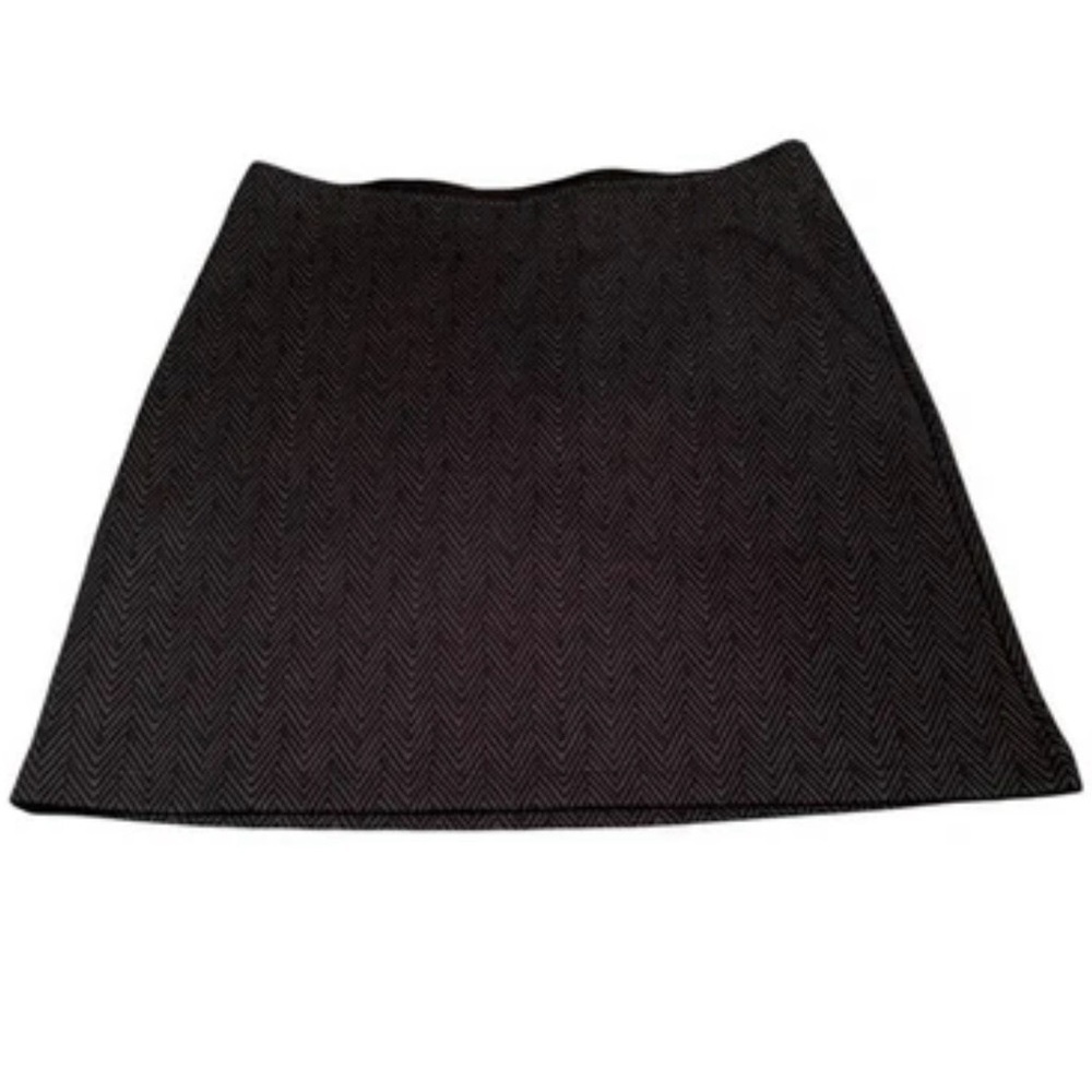 Athleta Black‎ Herringbone A-Line Skirt